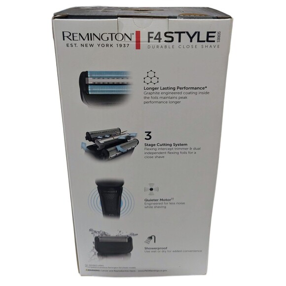Remington F4 Style Series Foil Men Electric Shaver Cordless Rechargeable Sealed - Picture 2 of 4